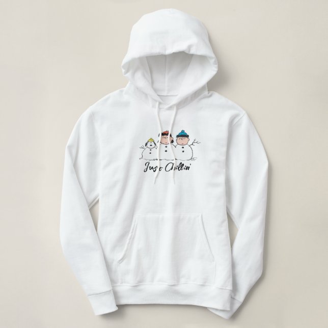 Erdnüsse | 3 Person Snowman Hoodie (Design vorne)