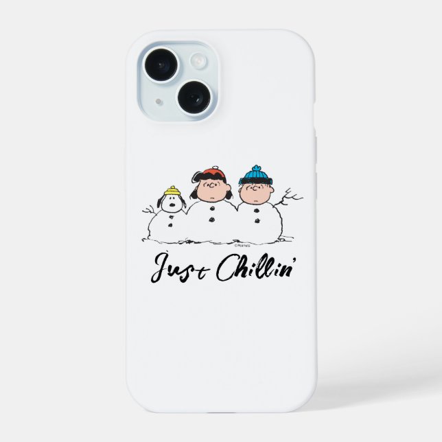 Erdnüsse | 3 Person Snowman iPhone 15 Hülle (Rückseite)