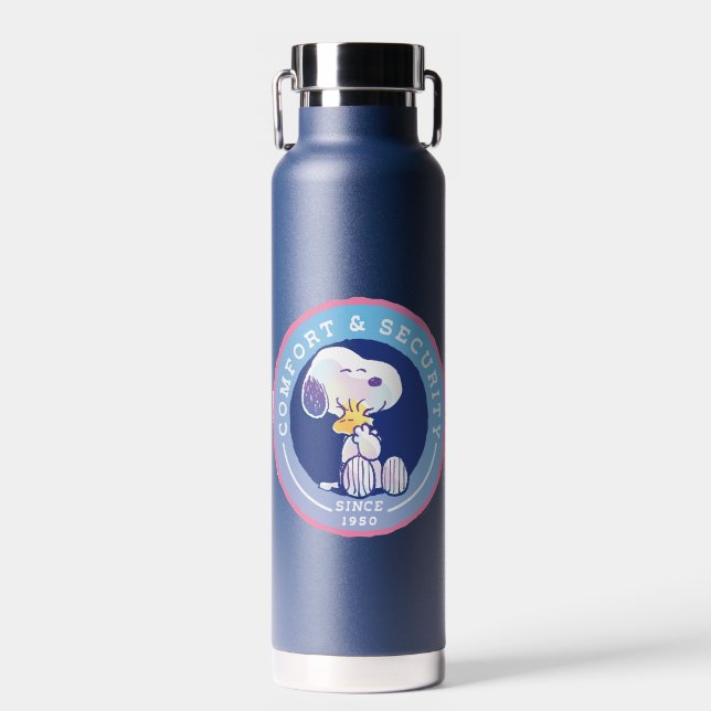 Erdnüsse | Abzeichen für Komfort und Sicherheit Bl Trinkflasche (Vorne)