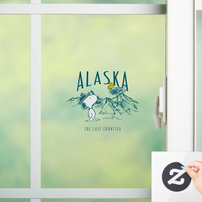 Erdnüsse | Alaska die letzte Grenze Fensteraufkleber (Zuhause)