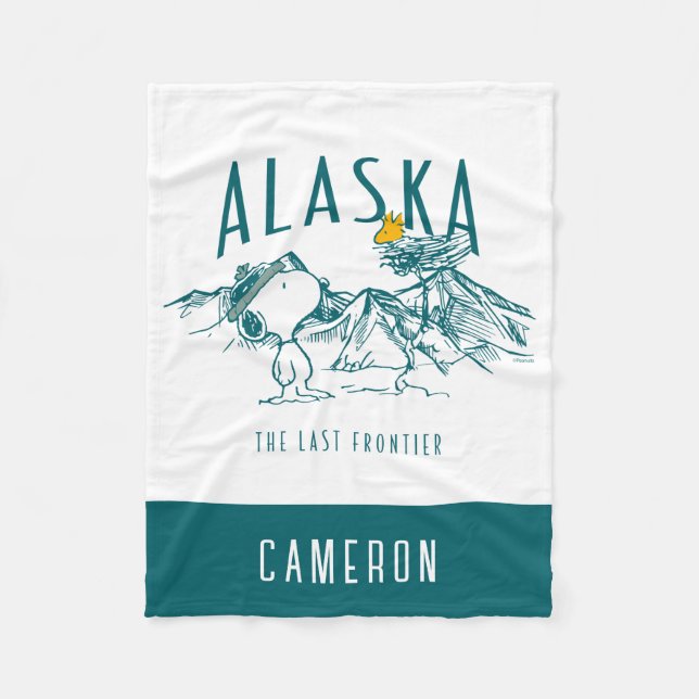 Erdnüsse | Alaska die letzte Grenze Fleecedecke (Vorderseite)