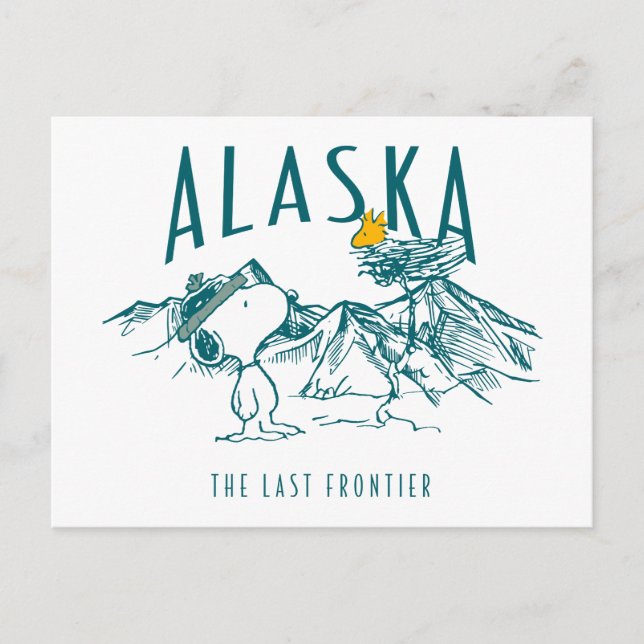 Erdnüsse | Alaska die letzte Grenze Postkarte (Vorderseite)