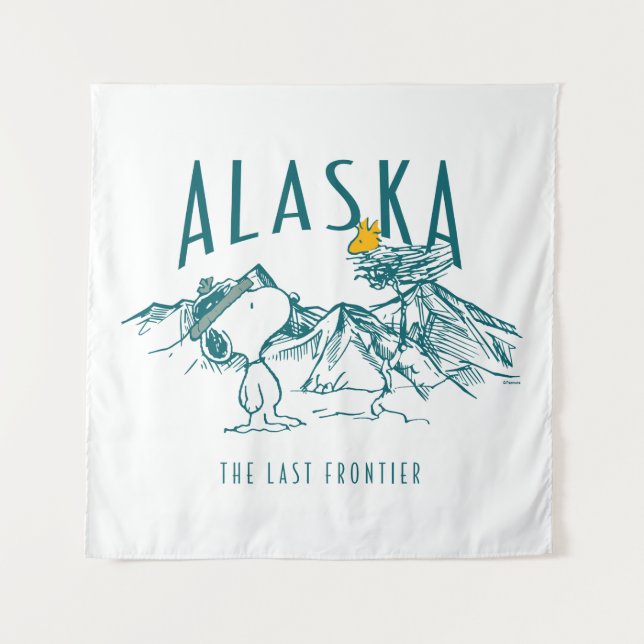 Erdnüsse | Alaska die letzte Grenze Wandteppich (Vorderseite)
