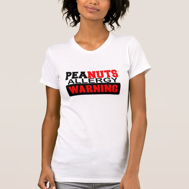 Erdnüsse Allergiewarnsystem T-Shirt (Vorderseite)