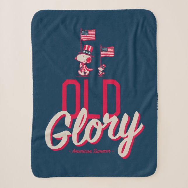 Erdnüsse | American Summer Old Glory Sherpadecke (Vorderseite)