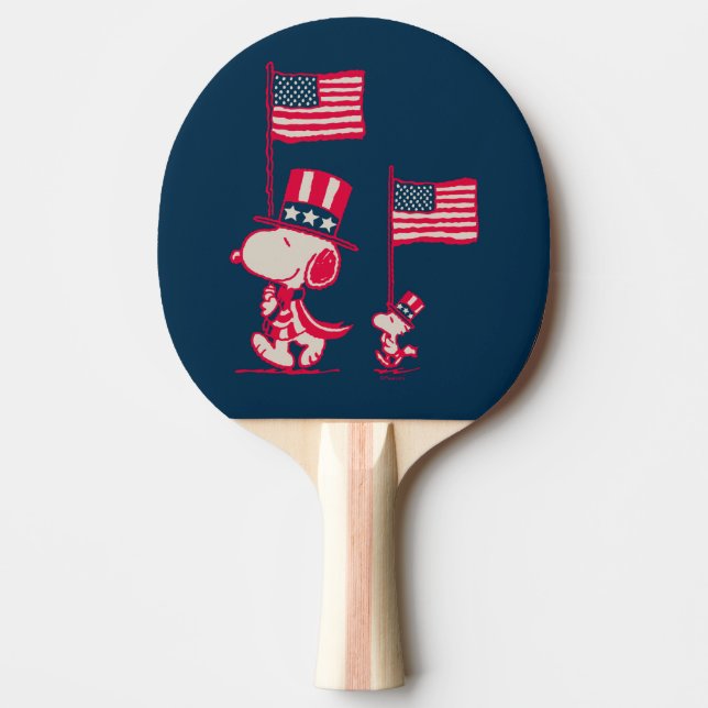 Erdnüsse | American Summer Old Glory Tischtennis Schläger (Vorderseite)