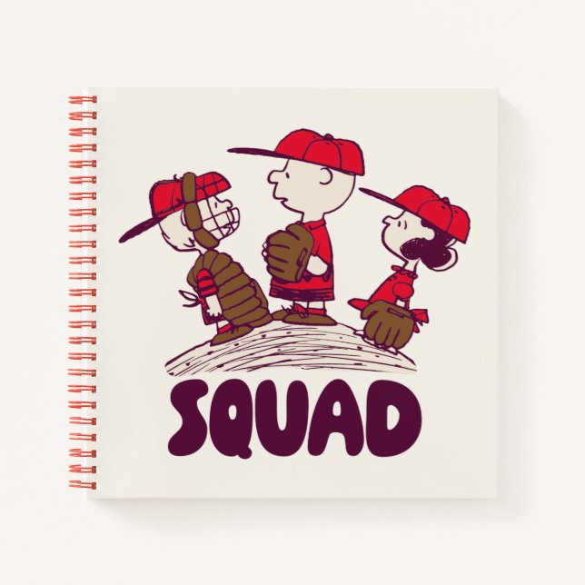 Erdnüsse | Baseball Squad Notizbuch (Vorderseite)