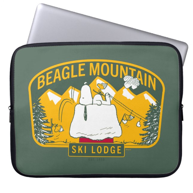 Erdnüsse | Beagle Skilodge Laptopschutzhülle (Vorderseite)