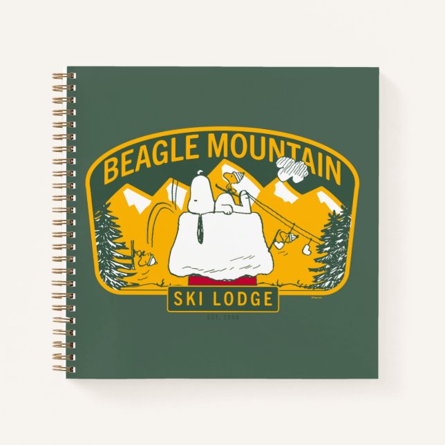 Erdnüsse | Beagle Skilodge Notizbuch (Vorderseite)