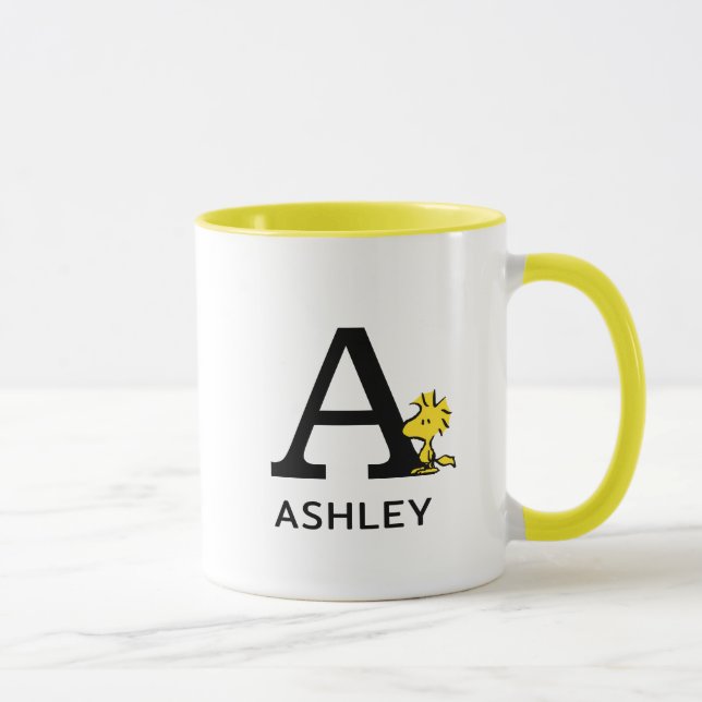 Erdnüsse | Bezeichnung der Wälder und Monogramm A Tasse (Rechts)
