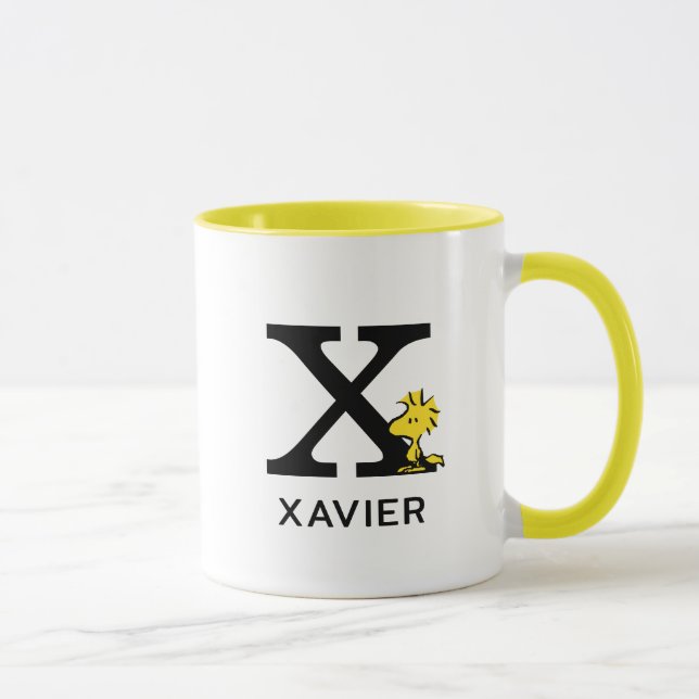 Erdnüsse | Bezeichnung der Wälder und Monogramm X Tasse (Rechts)