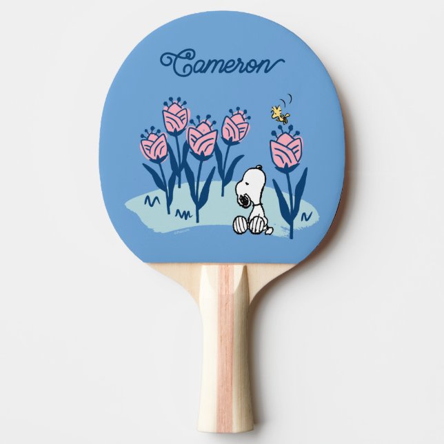 Erdnüsse - Blume | Name hinzufügen Tischtennis Schläger (Vorderseite)