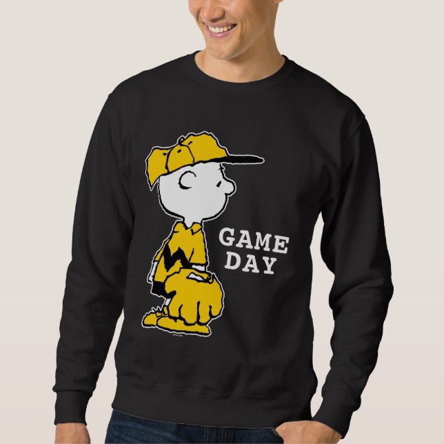 Erdnüsse | Charlie Brown Baseball Game Sweatshirt (Vorderseite)