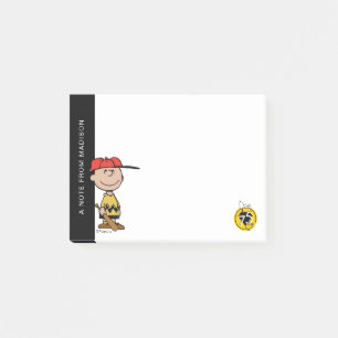 Erdnüsse Charlie Brown Baseball-Lächeln Post-it Klebezettel