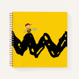 Erdnüsse   Charlie Brown Baseball Notizbuch