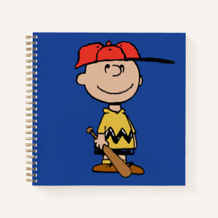 Erdnüsse Charlie Brown Baseball Smile Notizbuch