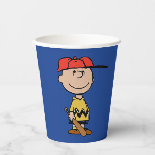Erdnüsse   Charlie Brown Baseball Smile Pappbecher