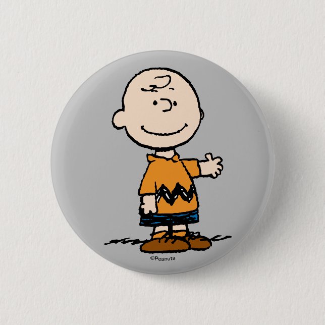 Erdnüsse | Charlie Brown Button (Vorderseite)