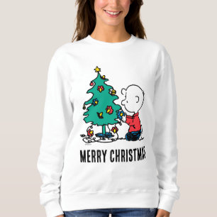 Erdnüsse   Charlie Brown Christmas Lights Sweatshirt