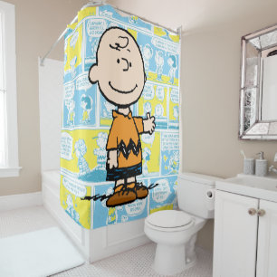 Erdnüsse   Charlie Brown Comic Pattern Duschvorhang