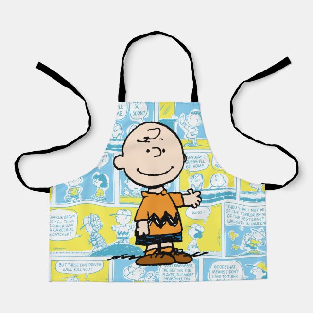 Erdnüsse | Charlie Brown Comic Pattern Schürze (Vorderseite)