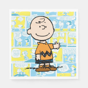Erdnüsse   Charlie Brown Comic Pattern Serviette