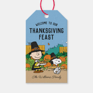 Erdnüsse Charlie Brown Erntedank Ihren Namen hin Geschenkanhänger