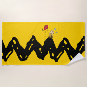 Erdnüsse   Charlie Brown Flying Kite Strandtuch