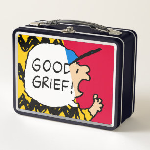Erdnüsse Charlie Brown Good Kummer Half & Half Metall Brotdose