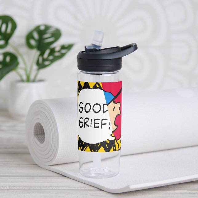 Erdnüsse | Charlie Brown Good Kummer Half & Half Trinkflasche (Yoga)
