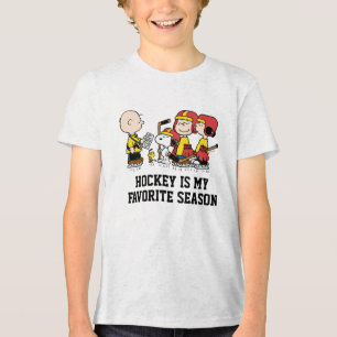 Erdnüsse   Charlie Brown Hockey Coach Tri-Blend Shirt