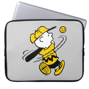 Erdnüsse   Charlie Brown in Bat Laptopschutzhülle