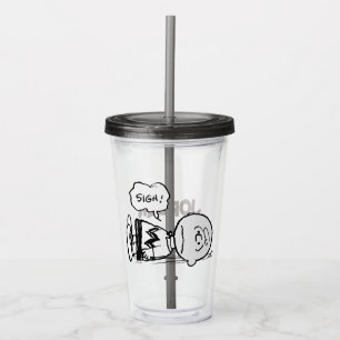 Erdnüsse   Charlie Brown ist unten Acryltrinkbecher