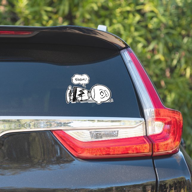 Erdnüsse | Charlie Brown ist unten Aufkleber (Auto Seite)