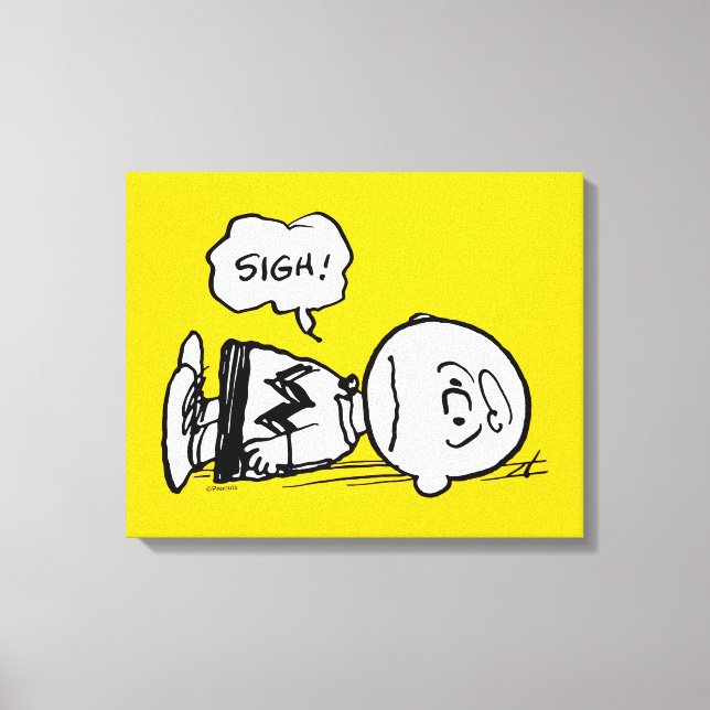Erdnüsse | Charlie Brown ist unten Leinwanddruck (Vorderseite)