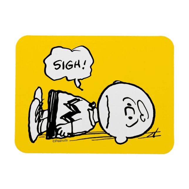 Erdnüsse | Charlie Brown ist unten Magnet (Horizontal)