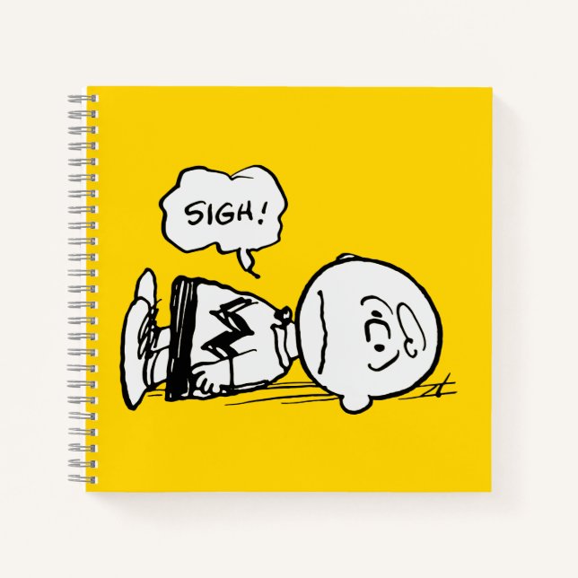 Erdnüsse | Charlie Brown ist unten Notizbuch (Vorderseite)