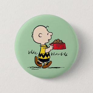 Erdnüsse   Charlie Brown mit Snoopy's Dish Button