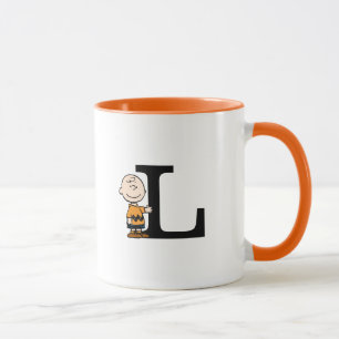 Erdnüsse   Charlie Brown Monogram L Tasse
