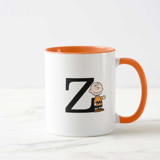 Erdnüsse | Charlie Brown Monogram Z Tasse (Rechts)
