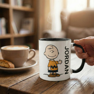 Erdnüsse | Charlie Brown | Name hinzufügen Tasse