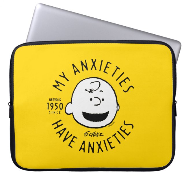 Erdnüsse | Charlie Brown Nervous seit 1950 Laptopschutzhülle (Vorderseite)
