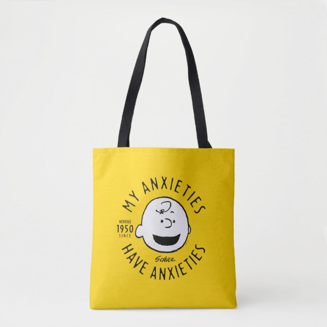 Erdnüsse | Charlie Brown Nervous seit 1950 Tasche (Vorderseite)