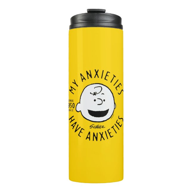 Erdnüsse | Charlie Brown Nervous seit 1950 Thermosbecher (Vorderseite)