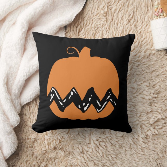 Erdnüsse | Charlie Brown Orange Pumpkin Kissen (Decke)