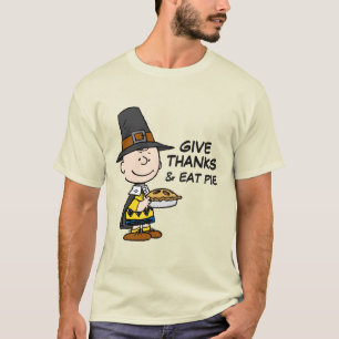 Erdnüsse Charlie Brown Pilgrim T-Shirt