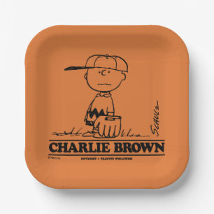 Erdnüsse Charlie Brown Playing Ball Pappteller