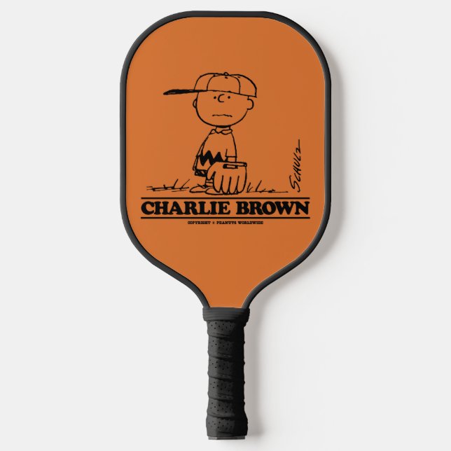 Erdnüsse | Charlie Brown Playing Ball Pickleball Schläger (Vorderseite)