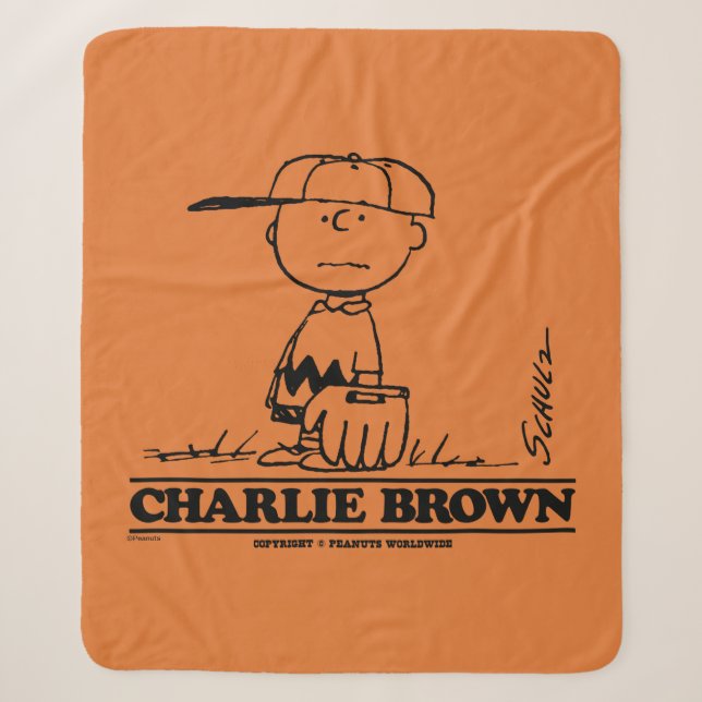 Erdnüsse | Charlie Brown Playing Ball Sherpadecke (Vorderseite)