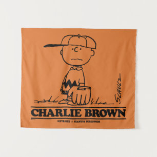 Erdnüsse Charlie Brown Playing Ball Wandteppich